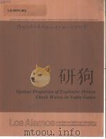 OPTICAL PROPERTIES OF EXPLOSIVE-DRIVEN SHOCK WAVES IN NOBLE GASES PDF电子版封面 C.R.JONES W.C.DAVIS