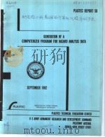 GENERATION OF A COMPUTERIZED PROGRAM FOR HAZARD ANALYSIS DATA PDF电子版封面