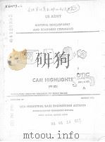 US ARMY COMPUTER AIDED MANUFACTURING HIGHLIGHTS PDF电子版封面