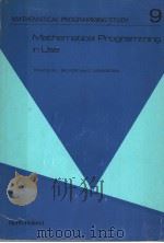 MATHEMATICAL PROGRAMMING IN USE（ PDF版）