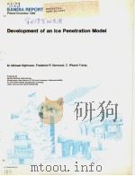 DEVELOPMENT OF AN ICE PENETRATION MODEL PDF电子版封面 M.MICHAEL HIGHTOWER FREDERICK