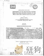 ASSESSMENT OF THE LIQUEFACTION HAZARDS RESULTING FROM EXPLOSIVE REMOVAL OF THE BIRD'S POINT-NEW PDF电子版封面 STEPHEN G.SANDERS