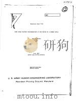 SOME HUMAN FACTORS CONSIDERATIONS IN THE DESIGN OF A COMBAT RIFLE PDF电子版封面 PAUL H.ELLIG