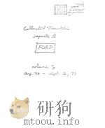 COLLECTCD FRANLELIN SUPORTI TO FORD VOLUME 3 PDF电子版封面