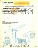 THE EFFECT OF GLASS CERAMIC PROCESSING CYCLE ON THE METALLURGICAL PROPERTIES OF CANDIDATE ALLOYS FOR（ PDF版）
