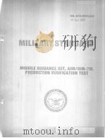 MILITARY STANDARD MISSILE GUIDANCE SET,AIM/RIM-7M,PRODUCTION VERIFICATION TEST PDF电子版封面