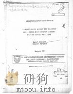 SIMULATION OF ACTIVE AND PASSIVE MILLIMETER-WAVE (35GHZ) SENSORS BY TIME SERIES ANALYSIS PDF电子版封面