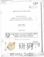 RELATIONSHIP OF COMBUSTION CHARACTERISTICS AND PHYSICAL PROPERTIES OF BLACK POWDER（ PDF版）