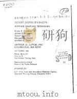 REPORT DRXTH-TE-CR-82179 SURFACE SAMPLING TECHNIQUES VOLUME 2     PDF电子版封面     