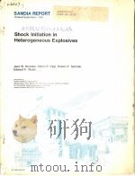 SHOCK INITIATION IN HETEROGENEOUS EXPLOSIVES PDF电子版封面 JACE W.NUNXIATO MARLIN E.KIPP