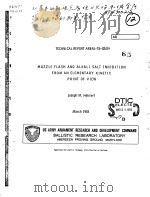 MUZZLE FLASH AND ALKALI SALT INHIBITION FROM AN ELEMENTARY KINETIC POINT OF VIEW PDF电子版封面 JOSEPH M.HEIMERL