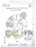 STRATEGIC REQUIREMENTS FOR THE ARMY TO THE YEAR 2000 VOLUME 7 AFRICA PDF电子版封面