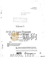 1980 LASER PROGRAM ANNUAL REPORT VOLUME 3（ PDF版）