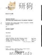 RESEARCH REPORTS-1981 NASA/ASEE SUMMER FACULTY FELLOWSHIP PROGRAM     PDF电子版封面     