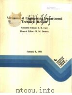 MECHANICAL ENGINEERING DEPARTMENT TECHNICAL REVIEW（ PDF版）