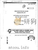 INSTRUMENTATION FOR MEASURING PRESSURE WAVES IN GUNS PDF电子版封面 JAMES W.EVANS