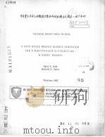 A DATA BASED RANDOM NUMBER GENERATOR FOR A MULTIVARIATE DISTRIBUTION A USERS' MANUAL PDF电子版封面 BARRY A.BODT MALCOLM S.TAYLOR