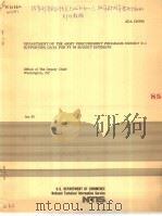 DEPARTMENT OF THE ARMY PROCUREMENT PROGRAMS EXHIBIT P-1 SUPPORTING DATA FOR FY 84 BUDGET ESTIMATE PDF电子版封面