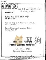 AIAA-83-1732 MULTILINE MODEL FOR THE E-BEAM PUMPED XEF （B→X） LASER（ PDF版）