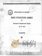 BASE STRUCTURE ANNEX TO MANPOWER REQUIREMENTS REPORT FOR FY 1983 PDF电子版封面