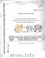 A MODEL OF ANTIFRATRICIDE SHIELD INTERACTION WITH JETS FORMED BY MULTIPLE ARTILLERY ROUND DETONATION PDF电子版封面