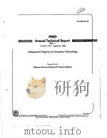 1980 ANNUAL TECHNICAL REPORT:A RESEARCH PROGRAM IN COMPUTER TECHNOLOGY PDF电子版封面