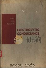 ELECTROLYTIC CONDUCTANCE（1959 PDF版）