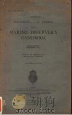 MARINE OBSERVER'S HANDBOOK  （英文）（ PDF版）