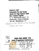 AIAA-81-1357 COMPOSITE FAN EXIT GUIDE VANES FOR HIGH BYPASS RATIO GAS TURBINE ENGINES（ PDF版）