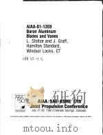 AIAA-81-1359 BORON ALUMINUM BLADES AND VANES PDF电子版封面
