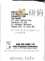 AIAA-81-1393 F/A-18A INLET/ENGINE COMPATIBILITY FLIGHT TEST RESULTS（ PDF版）
