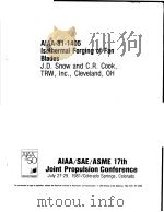 AIAA-81-1405 ISOTHERMAL FORGING OF FAN BLADES（ PDF版）