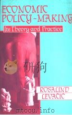 ECONOMIC POLICY-MAKING（1987 PDF版）