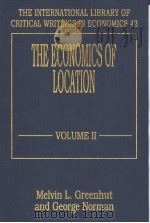 THE ECONOMICS OF LOCATION VOLUME 2 1995 PDF电子版封面 1852788674