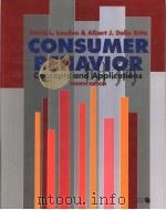 CONSUMER BEHAVIOR:CONCEPTS AND APPLICATIONS FOURTH EDITION PDF电子版封面 0070387672 DAVID L.LOUDON ALBERT J.DELLA