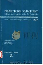 PRIVATE SECTOR DEVELOPMENT POLICIES AND PROGRAMS FOR THE PACIFIC ISLANDS 1992 PDF电子版封面 0866381554