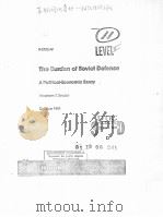 THE BURDEN OF SOVIET DEFENSE:A POLITICAL-ECONOMIC ESSAY PDF电子版封面 ABRAHAM S.BECKER