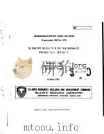 TELEMETRY RESULTS WITH THE M456A1E2 PROJECTILE--SERIES 3 PDF电子版封面 WALLACE H.CLAY WILLIAM H.MERM