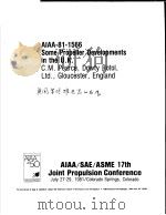 AIAA-81-1566 SOME PROPELLER DEVELOPMENTS IN THE U.K. PDF电子版封面