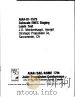 AIAA-81-1579 SUBSCALE ENEC STAGING LOADS TEST（ PDF版）