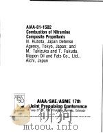 AIAA-81-1582 COMBUSTION OF NITRAMINE COMPOSITE PROPELLANTS（ PDF版）
