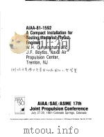 AIAA-81-1592 A COMPACT INSTALLATION FOR TESTING VECTORED-THRUST ENGINES（ PDF版）