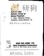 AIAA-81-1604 BIPHASE TURBINE FOR MARINE PROPULSION（ PDF版）