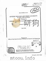 ADVERSE WEATHER AND NIGHT GAPABILITY:A CALL FOR ACTING VOLUME APPENDIX.DATA BASE FOR SELECTED IMPORT PDF电子版封面 LUCIEN M.BIBERMAN