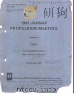 1981 JANNAF PROPULSION MEETING VOLUME 2 PDF电子版封面 KAREN L.STRANGE