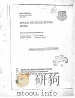 OPTICAL DETECTION SYSTEM MODEL PDF电子版封面 E.STOKES FISHBURNE MARGARET P