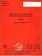 ANL-80-115 PART 3 RADIOLOGICAL AND ENVIRONMENTAL RESEARCH DIVISION ANNUAL REPORT ECOLOGY JANUARY-DEC PDF电子版封面