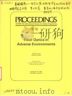 PROCEEDINGS OF SPIE-THE INTERNATIONAL SOCIETY FOR OPTICAL ENGINEERING VOLUME 296 FIBER OPTICS IN ADV PDF电子版封面 0892523301 PETER B.LYONS