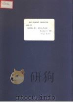 SPACE RESEARCH CORPORATION ANNEX TO PROPOSAL NO:SRC/81-CH-500 NOVEMBER 2,1981 VOLUME 2 OF 2 PDF电子版封面