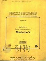 PROCEEDINGS OF THE SOCIETY OF PHOTO-OPTICAL INSTRUMENTATION ENGINEERS VOLUME 96 APPLICATION OF OPTIC PDF电子版封面 0892521236